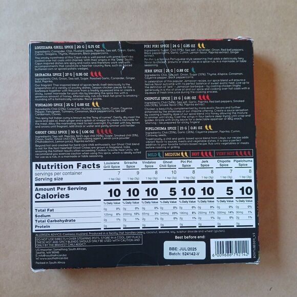 Red Hot Chili Addict Spice Collection Ghost Jerk Sriracha Piri Vindaloo - Picture 2 of 4